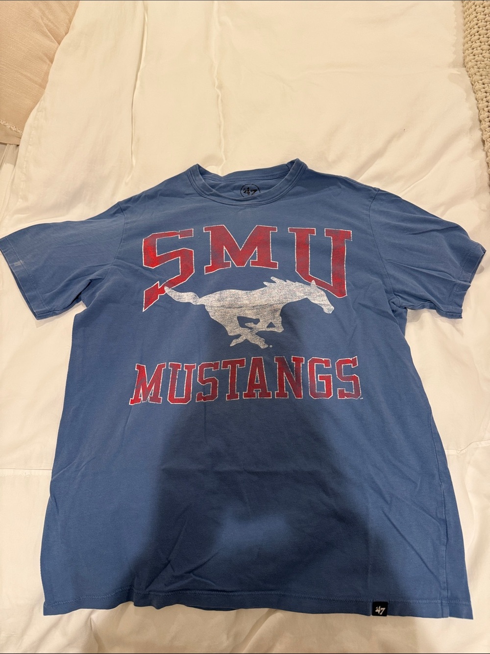 SMU Mustangs Blue Graphic Tee by '47